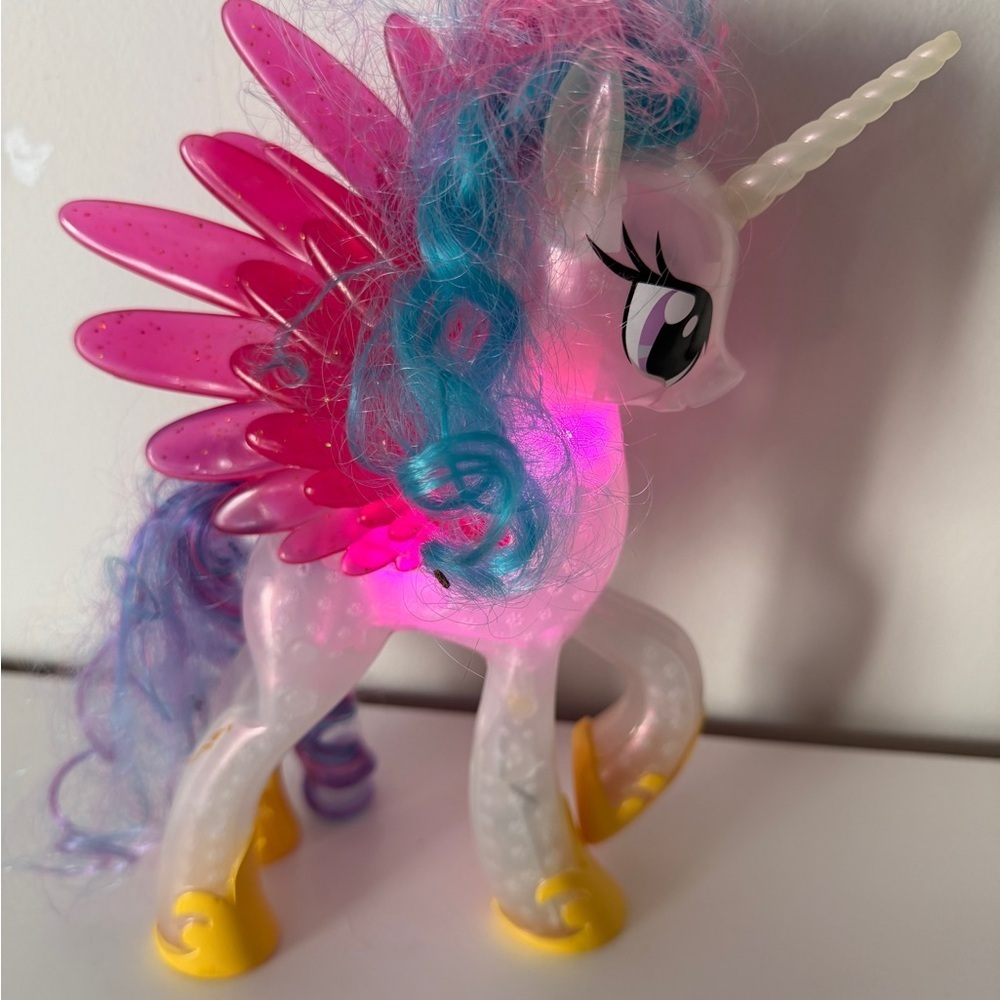 Magical Pink and Blue Unicorn Toy - Picture 2 of 5